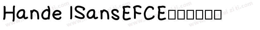 Hande ISansEFCE字体转换